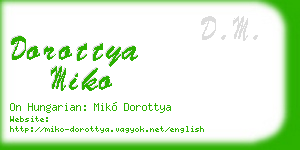 dorottya miko business card